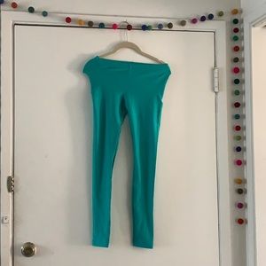 American Apparel bright green leggings